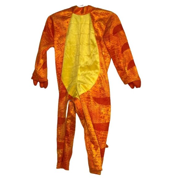 Spooktacular Creations T Rex Costume Baby Boys Orange Yellow Dinosaur Sz 12-18M - Picture 1 of 8
